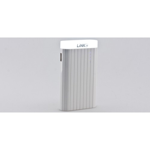 Linke Shine Series Smartcharger 7500MAH External Battery Power Bank 5V/2.1A With LED Lighting Lamp