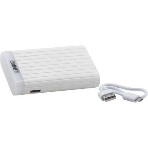 Linke Shine Series Smartcharger 7500MAH External Battery Power Bank 5V/2.1A With LED Lighting Lamp