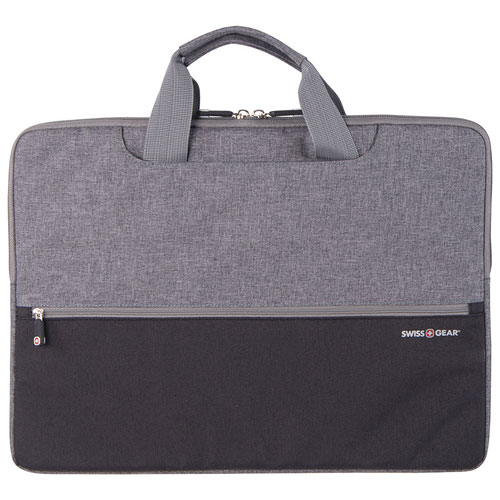 SWISSGEAR 15.6&quot; Laptop Bag - Grey/Black : Laptop Sleeves - Best Buy Canada
