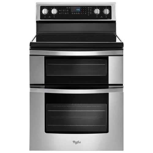 Whirlpool 30" 6.7 Cu. Ft. Double Oven 5-Element Freestanding Electric Range - Stainless