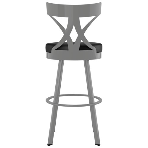 Tabouret de bar contemporain à hauteur de comptoir Washington - Magnétite-encre