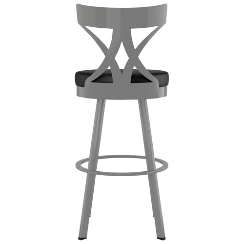 Washington Contemporary Bar Height Barstool - Magnetite/Ink