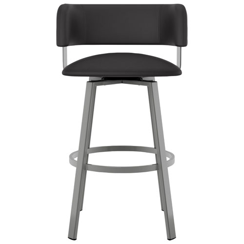 Stinson Contemporary Bar Height Barstool - Magnetite/Ink