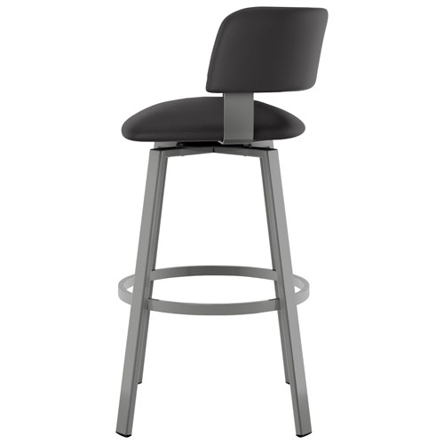 Stinson Contemporary Bar Height Barstool - Magnetite/Ink