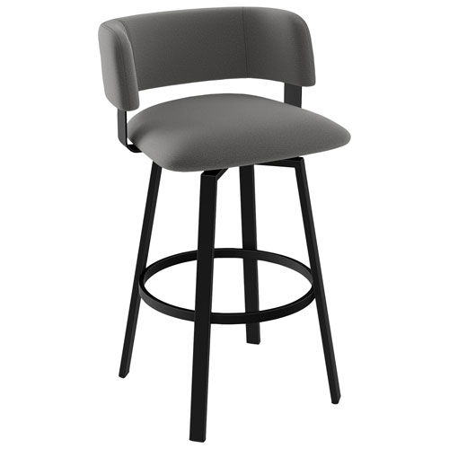 Stinson Contemporary Counter Height Barstool - Black Coral/Cloud