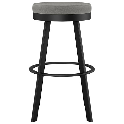 Swice Contemporary Bar Height Barstool - Black Coral/Cloud