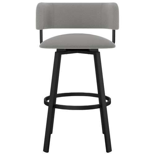 Stinson Contemporary Bar Height Barstool - Black Coral/Cloud