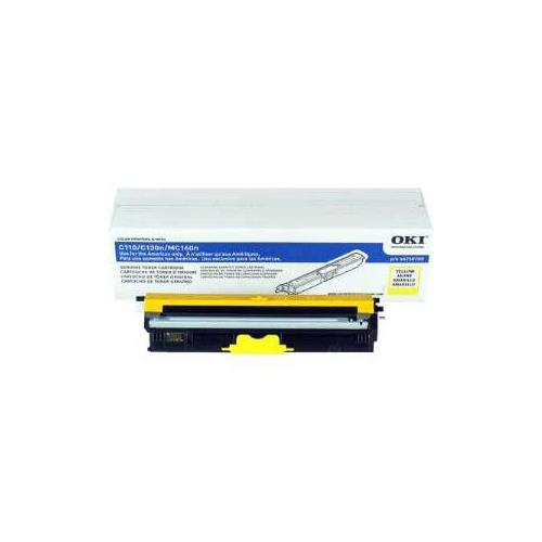 Okidata Oki Yellow Toner For Mc160 Mfp, C110, C130n - 1.5k
