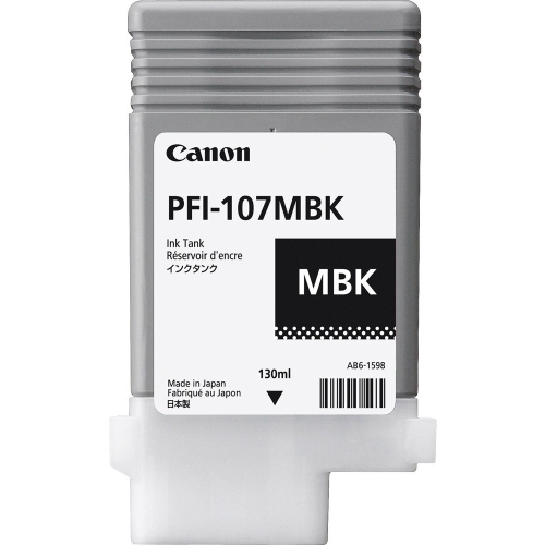 CANON  Ink Pfi-107Mbk Pigment Matte 130Ml (6704B001) In Black