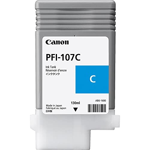 Canon PFI-107C Ink Cartridge - Cyan