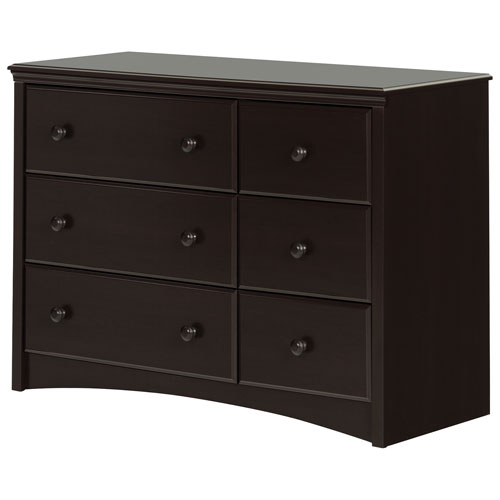 South Shore Angel Changing Table Dresser With 6 Drawers Espresso