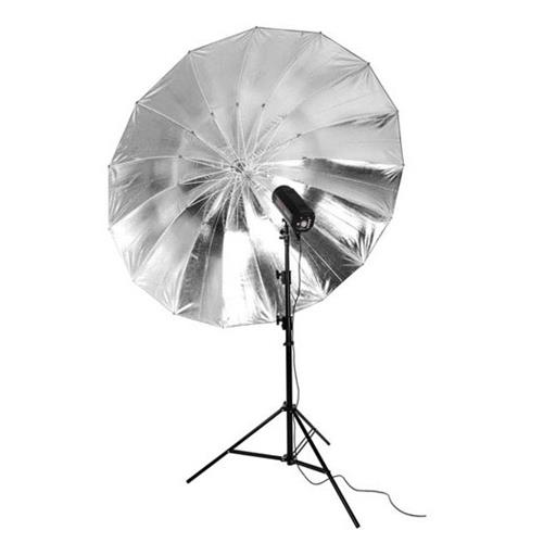 PixelCam 150cm 60" Photography Pro Studio Black/Silver Reflector Umbrella