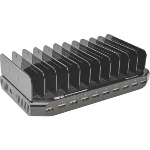 Image 1 of 4.. Tripp Lite 10-Port USB Charger with Built-In Storage