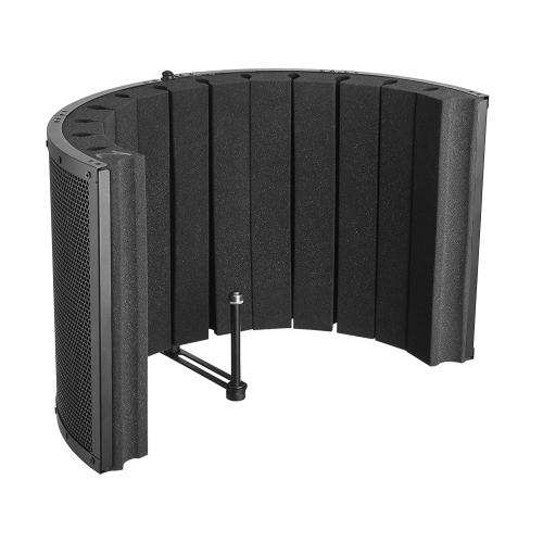 Bison Prosound Microphone Isolation Shield Sound Absorbing Vocal Booth Recording Panel With Mounting Brackets (60-200)