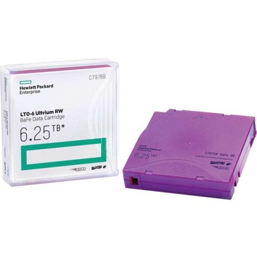 HP LTO-6 Ultrium 6.25 TB BaFe RW Non Custom Labeled Data Cartridge 20 Pack