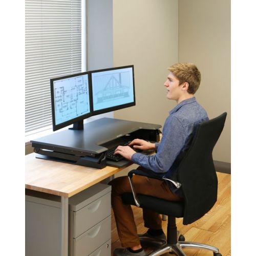 Ergotron WorkFit-TL, Sit-Stand Desktop Workstation - TAA Compliant Version