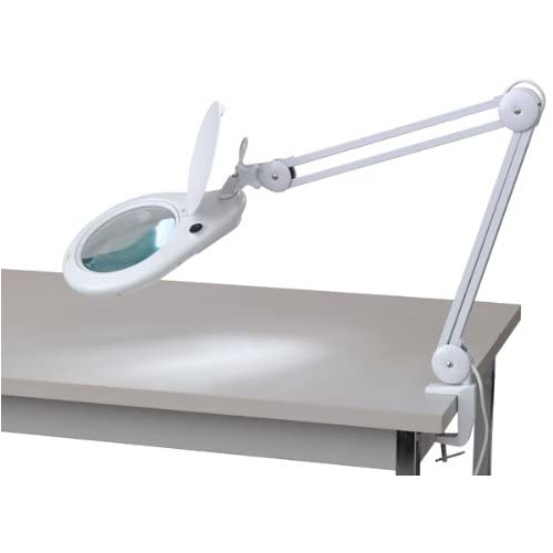 Stanz Magnifier CLAMP LAMP Magnifying 60 LEDs Light 5" Lens 5 Diopter for Workbench