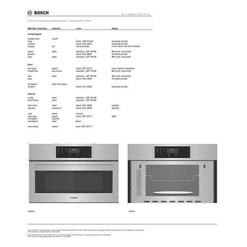 Bosch 30" Built-In Microwave - Stainless Steel