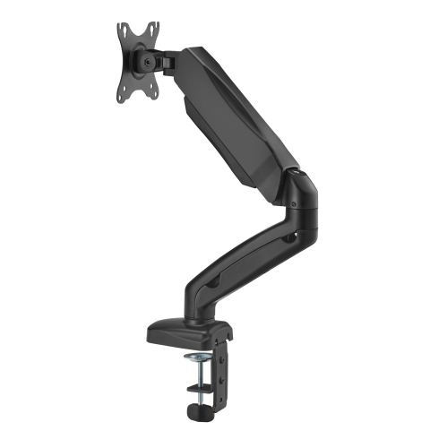 Bras de moniteur simple à ressort mécanique Duramex, support de bureau entièrement réglable / support articulé pour écran ACL jusqu'à 32 po