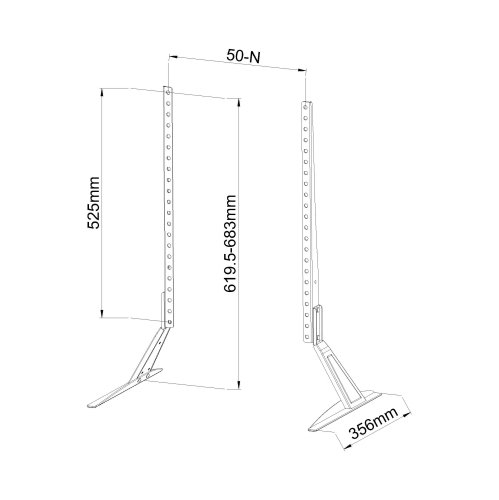 DURAMEX LCD LED PLASMA TV Stand Bracket, SCREEN BRACKET, Table Top TV Stand, Table Mount