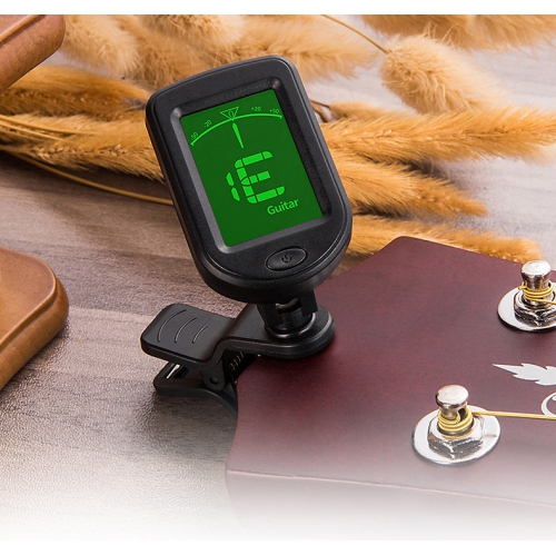 Kunova Guitar Tuner and Guitar Capo Set, Clip-On Tuner Digital Electronic Tuner Acoustic with LCD Display for Guitar, Bass, Violin, Ukulele, Banjo
