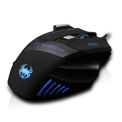 MiiU T80 Game Gaming Mouse Mice by ZELOTES Professional LED Optical 7200 DPI 7 Button USB Wired for gamer Adjustable DPI