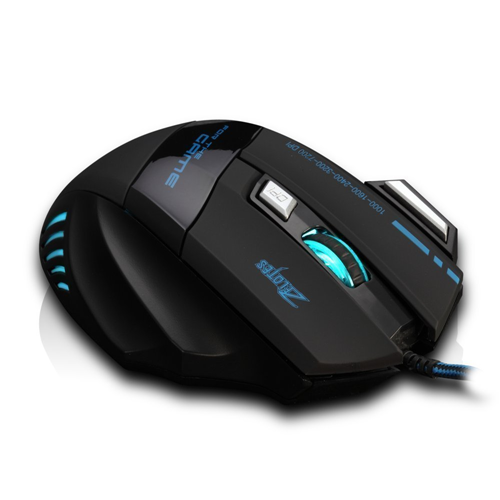 MiiU T80 Game Gaming Mouse Mice by ZELOTES Professional LED Optical 7200 DPI 7 Button USB Wired for gamer Adjustable DPI