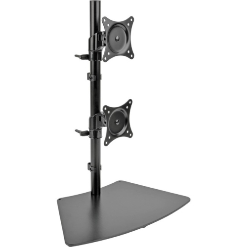 Tripp Lite Dual Vertical Flat-Screen Desk Mount Monitor Stand Clamp Swivel Tilt 15" to 27" Flat Screen Displays