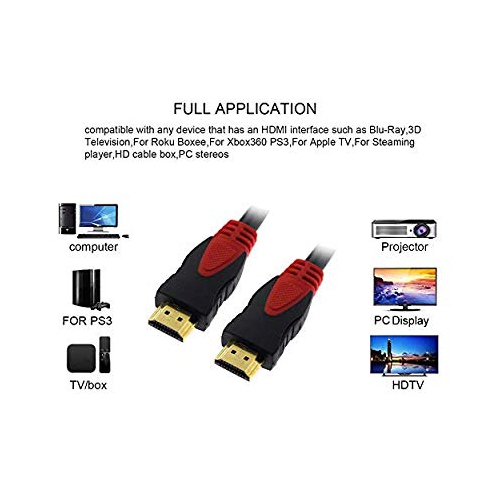 Konex 30 FOOT 30 FT HDMI Cable 1080p 4K 3D High Speed with Ethernet Arc Latest Version