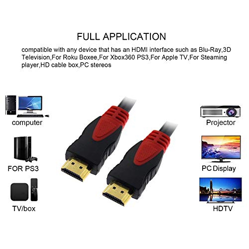 Konex 30 FOOT 30 FT HDMI Cable 1080p 4K 3D High Speed with Ethernet Arc Latest Version