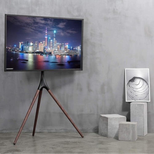 DURAMEX Artistic Easel 45 to 65 inch LED LCD Screen,Studio TV Floor Display Stand, Adjustable TV Mount with Swivel and Tripod Base