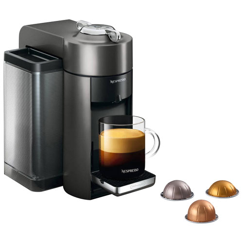 Nespresso Vertuo Coffee & Espresso Machine by De'Longhi - Graphite Metal