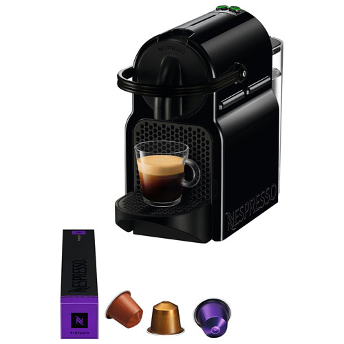Machine à espresso Nespresso Inissia par De'Longhi - Noir