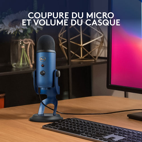 Microphone USB Yeti de Blue Microphones - Bleu minuit