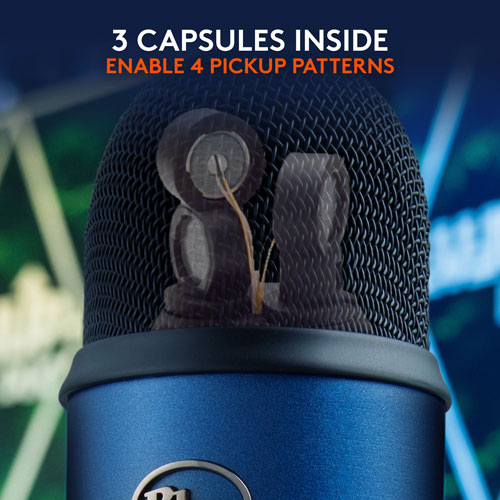 Microphone USB Yeti de Blue Microphones - Bleu minuit