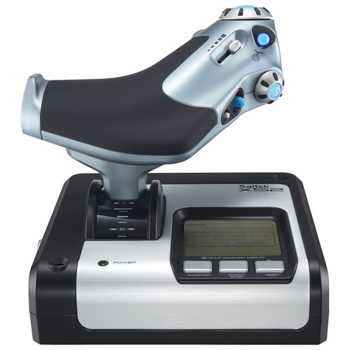 Manche Flight X52 de Saitek par Logitech G - Noir-argenté