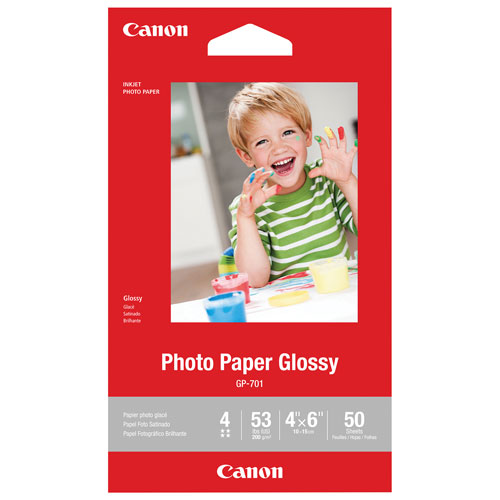 Canon 50-Sheet 4" x 6" Glossy Photo Paper
