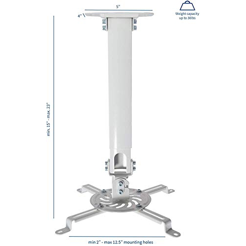 Duramex Projector Mount - Universal Ceiling Bracket LCD DLP Tilt 360? Swivel