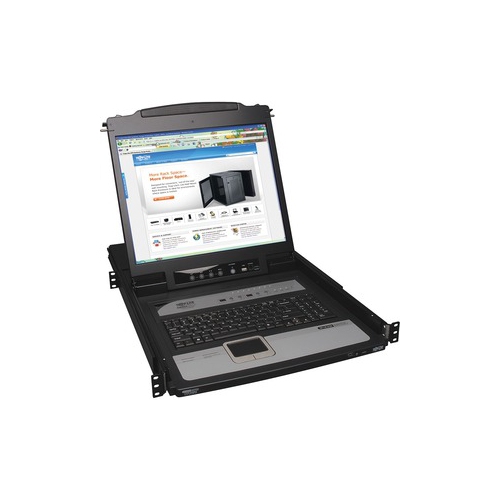 Tripp-Lite KVM Switch 1U 8Port Rack-Mount Console IP with 19inch