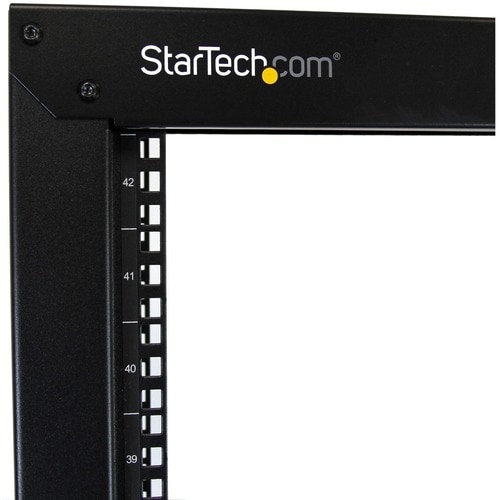 StarTech 2-Post 42U Mobile Open Frame Server Rack - Black