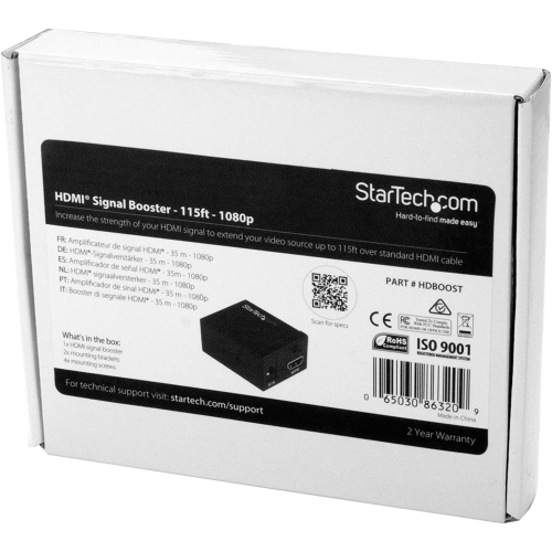 StarTech HDMI Signal Booster 115ft 1080p