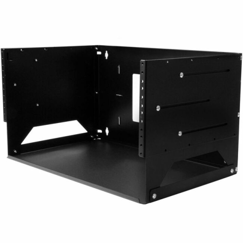 StarTech.com Wall-Mount Server Rack with Built-in Shelf - Solid Steel - 4U