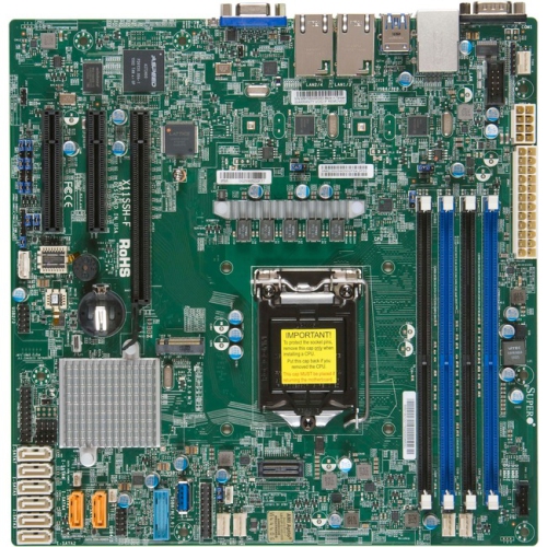 Supermicro X11SSH-F Server Motherboard - Intel Chipset - Socket H4 LGA-1151