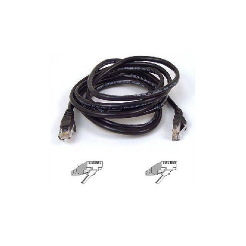 BELKIN COMPONENTS  3Ft Cat5E Patch Cable, Utp Pvc Jacket, 24Awg, T568B, 50 Micron, Gold Plat In Black