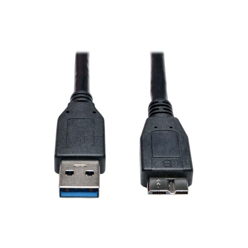 Tripp Lite USB 3.0 SuperSpeed Device Cable Black, 3-ft. U326-003-BK