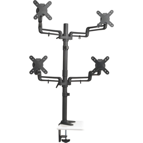 Tripp Lite Quad Display TV LCD Desk Mount Swivel Tilt 13" - 27" Flat Screen