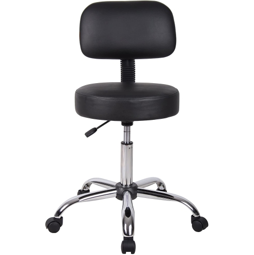 Nicer Furniture Medical Drafting Chair Salon Stool with Back Cushion Tattoo Hydraulic Chair," Black"