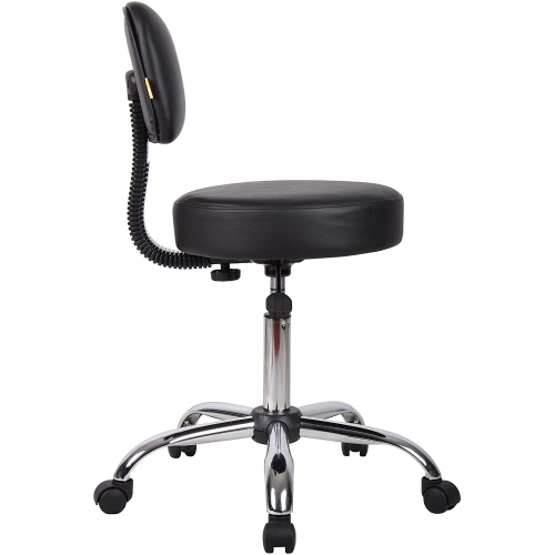 Nicer Furniture Medical Drafting Chair Salon Stool with Back Cushion Tattoo Hydraulic Chair," Black"