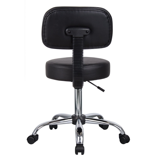 Nicer Furniture Medical Drafting Chair Salon Stool with Back Cushion Tattoo Hydraulic Chair," Black"