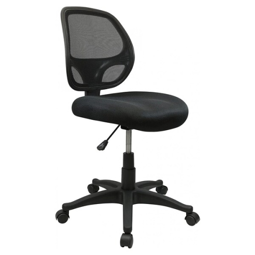 Nicer Furniture Mid Back Black Mesh, Is It Better To Have An Office Chair With Or Without Arms